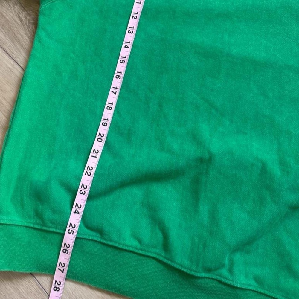 Heron Preston Style Magic Spiderweb Graphic Crewneck Sweatshirt Green L - Picture 11 of 13